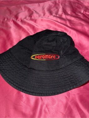 Paramore Black Embroidered Bucket Hat